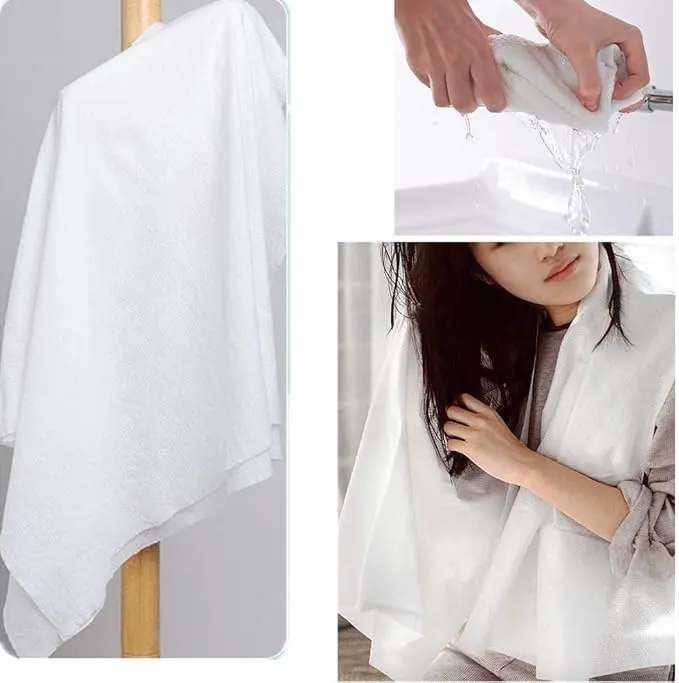 10 PCS Compressed Bath Towel Tablets for Travel Outdoors and Emergencies 55x28 inch