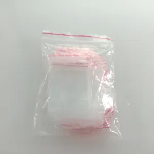 100pcs Clipseal Satchels 4x6cm Small Plastic Zip Bags Thin