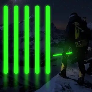 16 Inch Industry Grade Glow Sticks Bulk 5 PCS Bright Jumbo Light Sticks Glow in The Dark Emergency Huge Glow Sticks for Camping,Hiking,Hurricane, Earthquake, Survival Kit Accessories