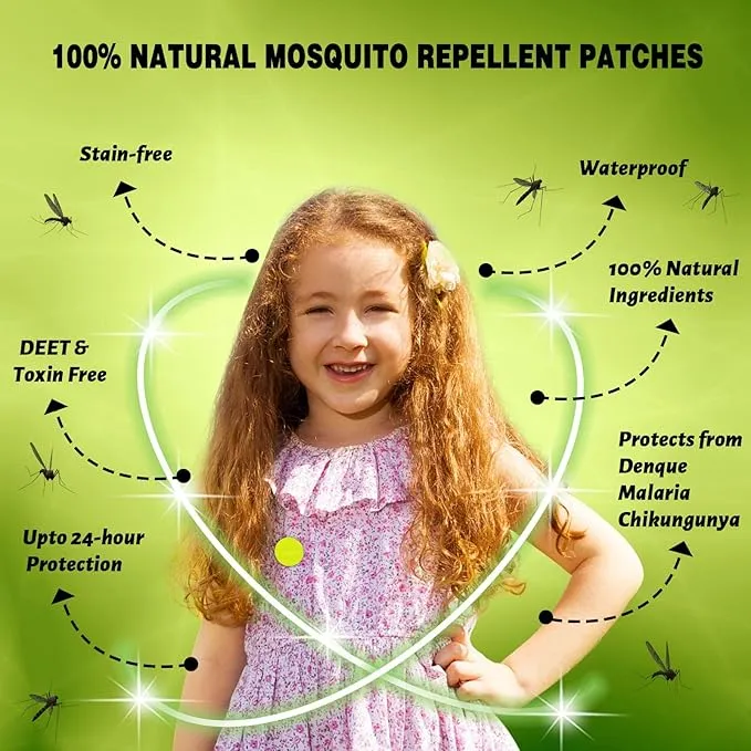 180Pack Mosquito Repellent Patches for Kids, Natural DEET Free Citronella Mosquito Stickers for Adult-Colorful