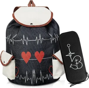 2 Pcs Nurse Backpack Bag and Stethoscope Case Nurses Week Gifts Nursing School Essentials 15.4 Inch Laptop Nurse Accessories for Doctor Working Travel