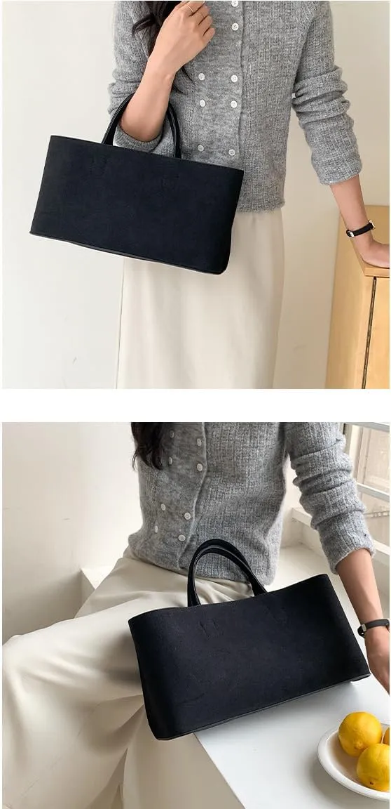 2 Pcs Trendy Suede Crescent Underarm Shoulder Bag Women Slouchy Satchels Crossbody Purse Top-handle Travel Tote Handbag