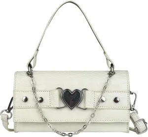 90s Trendy Purse Y2K Aesthetic Small Clutch Cute Hobo Mini Handbag with Crossbody Strap Gothic Punk Alt Egirl Grunge Bag