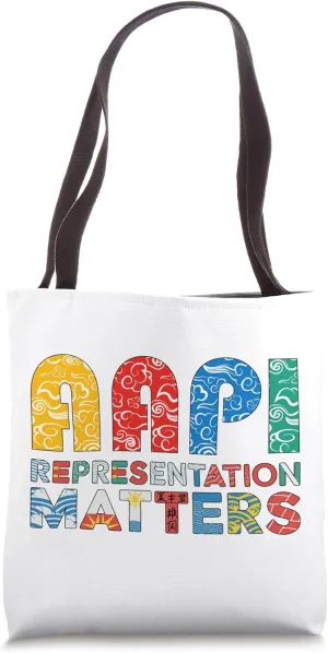 AAPI Representation Matters Cultural Heritage Statement Tote Bag