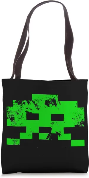 Alien Invaders, Arcade Game Retro Graphic Tote Bag