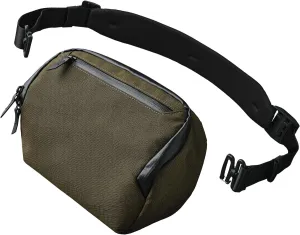 ALPAKA Vertex Pouch - All-in-One Sling Bag, EDC Pouch, and Desk Caddy - Fits an iPad Mini, Headphones, and More - Weatherproof Axoflux Army Green 600D Fabric
