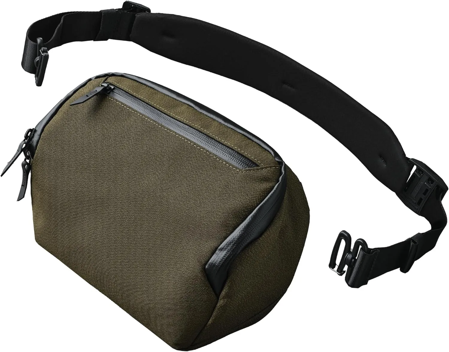 ALPAKA Vertex Pouch - All-in-One Sling Bag, EDC Pouch, and Desk Caddy - Fits an iPad Mini, Headphones, and More - Weatherproof Axoflux Army Green 600D Fabric