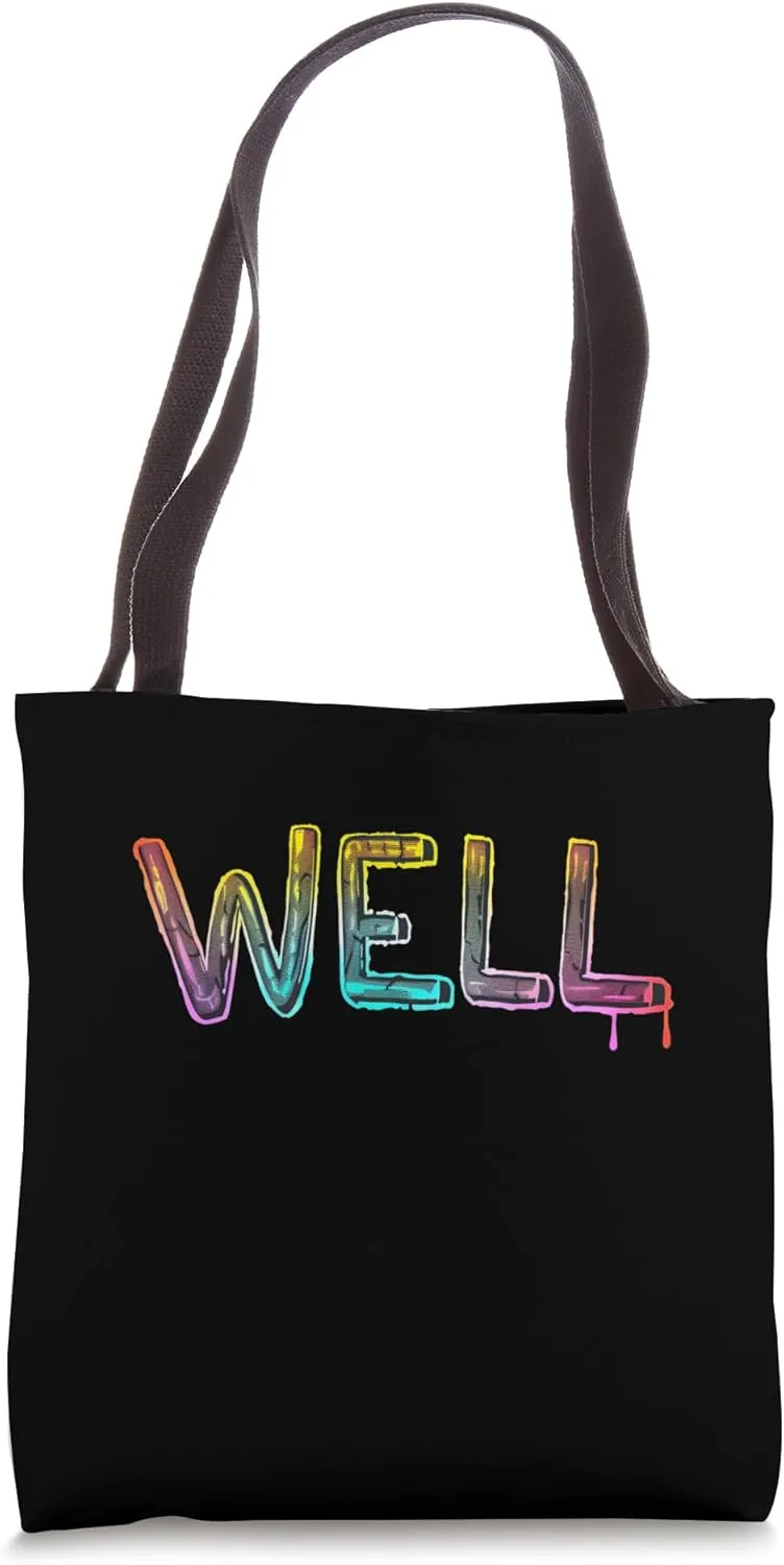 Amazing Well Graphic for a Bold Fashion Statement Tote Bag