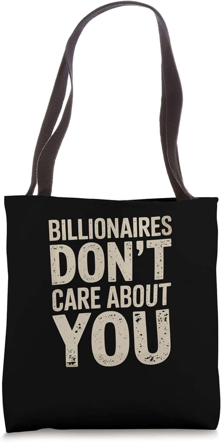 Anti-Oligarchy Protest Anti Billionaires Tote Bag