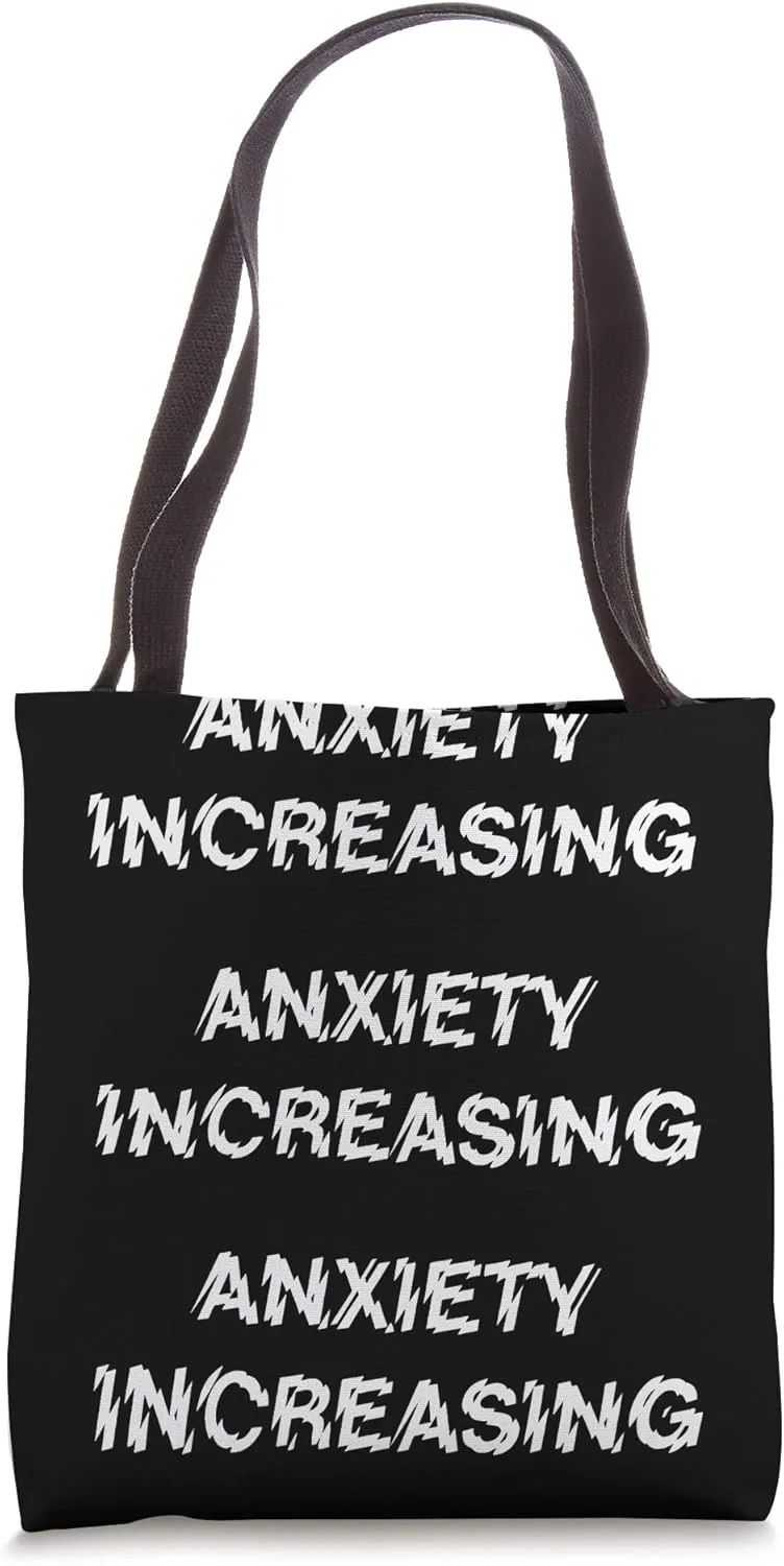 Anxiety Increasing Introvert Alert For Social Situation Tote Bag