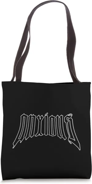 Anxious Kawaii Goth Mental Health Gift Alt Edgy Emo Grunge Tote Bag