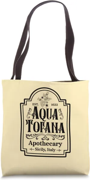 Aqua Tofana Apothecary Funny True Crime Feminism Tote Bag