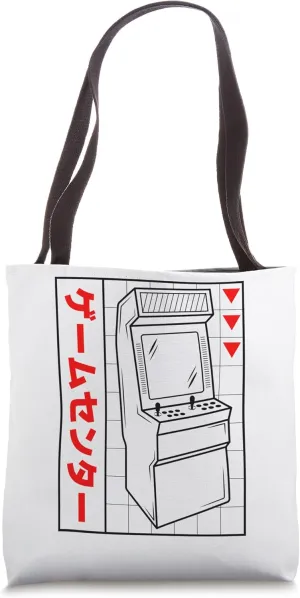Arcade Game Arcade Cabinet Retro Arcade Old Video Game Tote Bag