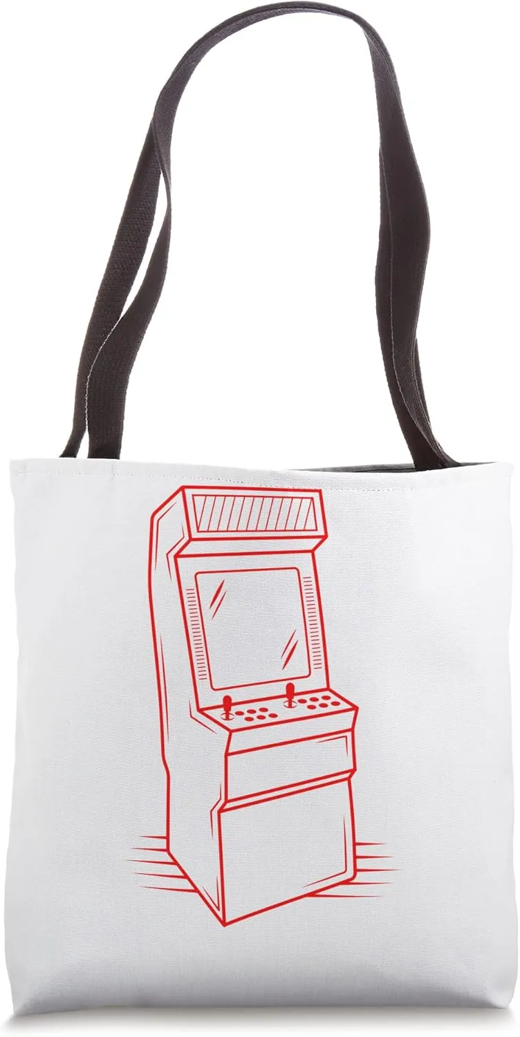 Arcade Game Arcade Cabinet Vintage Retro Arcade Video Game Tote Bag