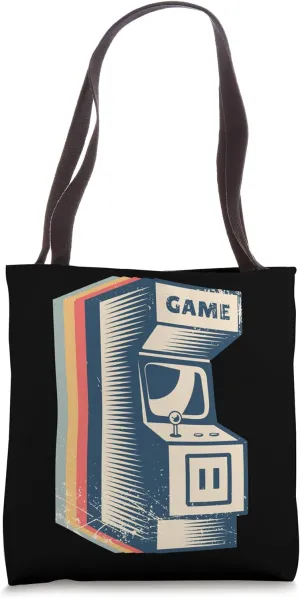 Arcade Gaming Gamer Classic Video Game Retro Line Art Tote Bag