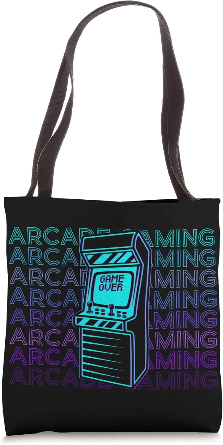 Arcade Gaming Gamer Retro Arcade Gaming Tote Bag