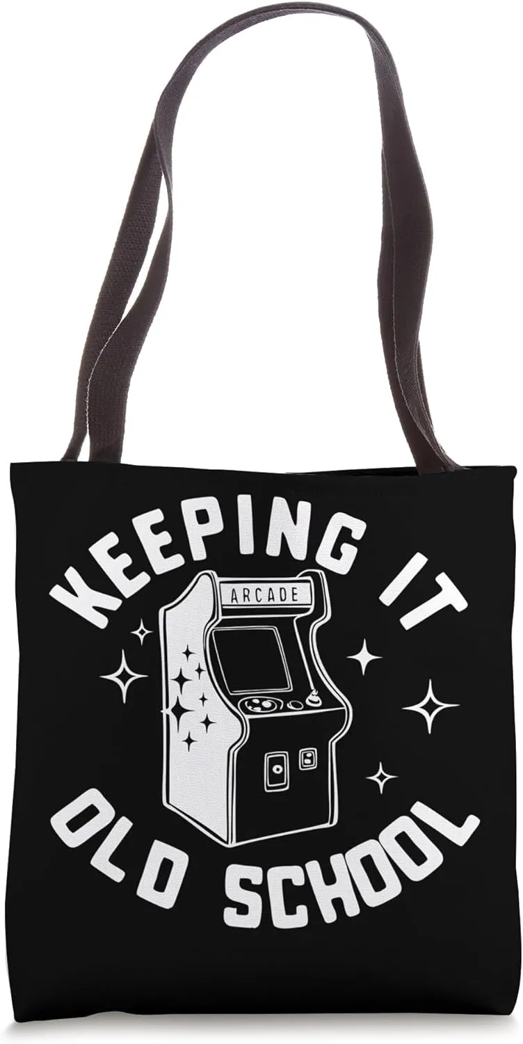 Arcade Keeping It Old School Gaming Retro Gamer Tote Bag