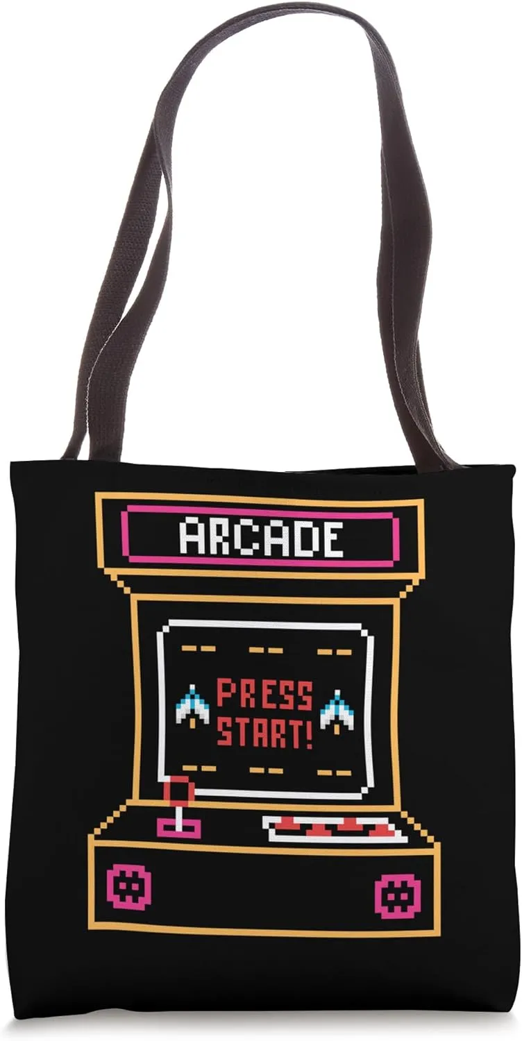 Arcade Machines Arcade Retro Gaming Slots Tote Bag