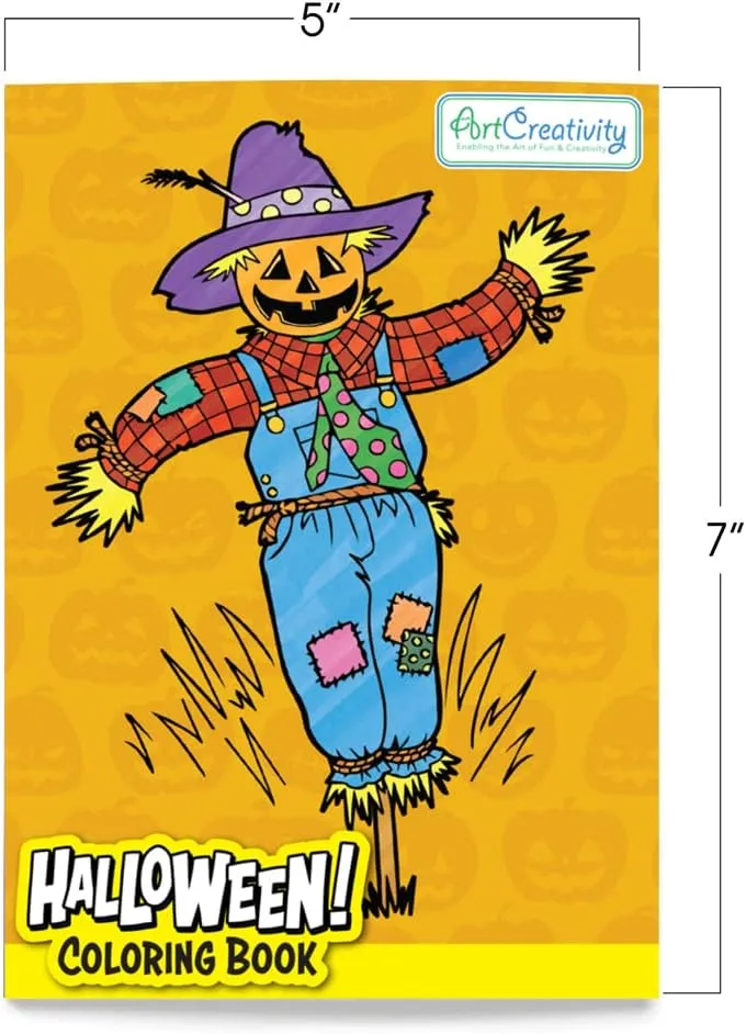 ArtCreativity Halloween Coloring Books for Kids - 36 Pack Mini Coloring Book - Non-Candy Treats - Goodie Bag Filler - Party Favors