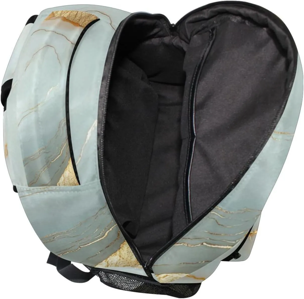 Backpacks for Men and Women Fashion Diaper Bag Backpack with Chest Strap Gift Men & Women Marble White White