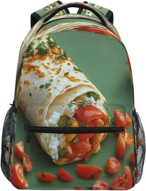 Backpacks for Teens Boys Girls Waterproof Outdoor Backpack with Chest Strap for Business Work College Travel Trip Greek Burrito Danish Style