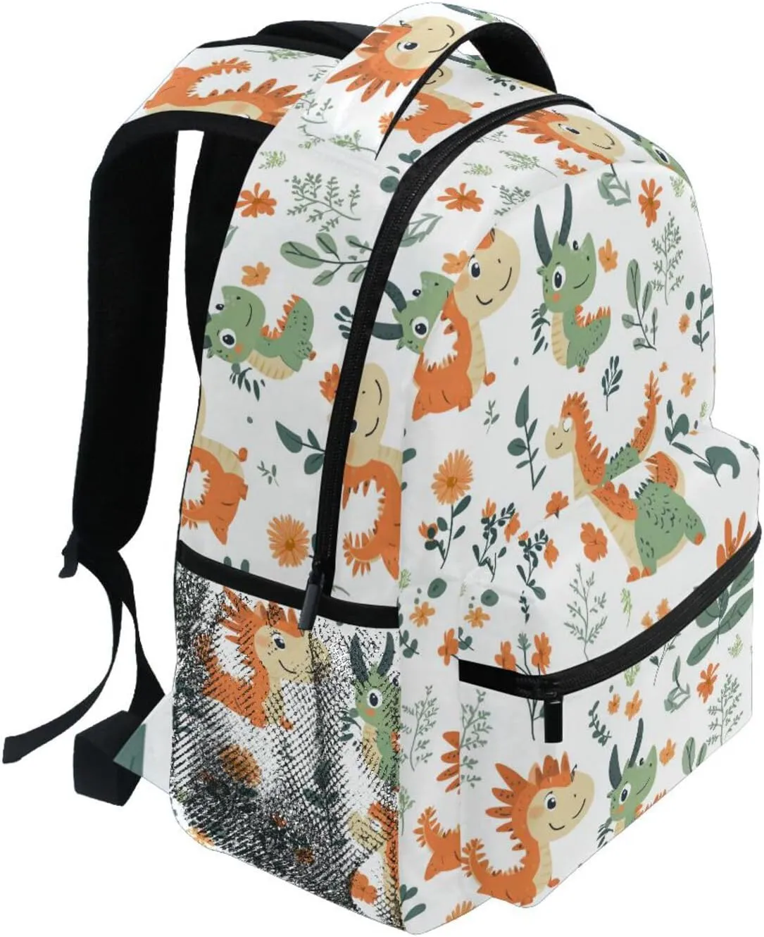 Backpacks for Unisex Adult Waterproof Diaper Bag Backpack with Chest Strap Gift Men & Women Cartoon Sweet Bunny White