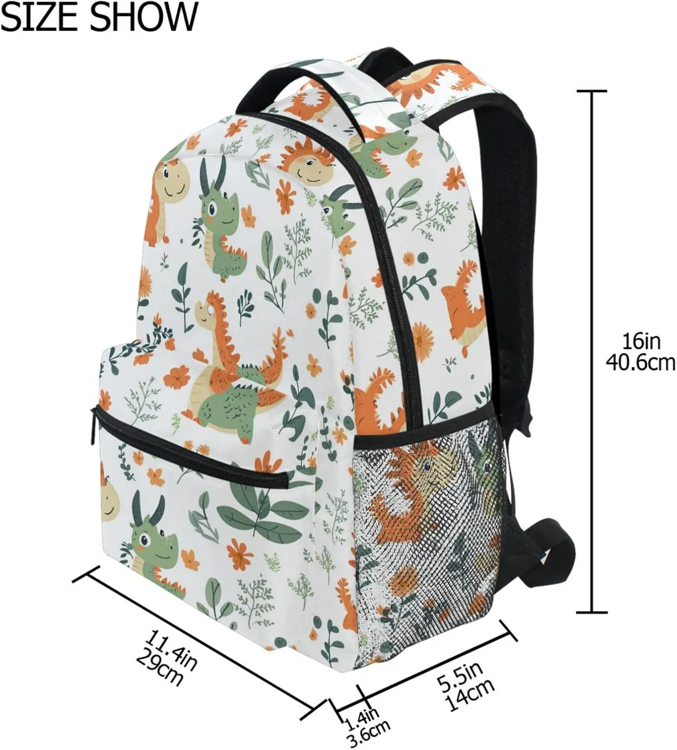 Backpacks for Unisex Adult Waterproof Diaper Bag Backpack with Chest Strap Gift Men & Women Cartoon Sweet Bunny White