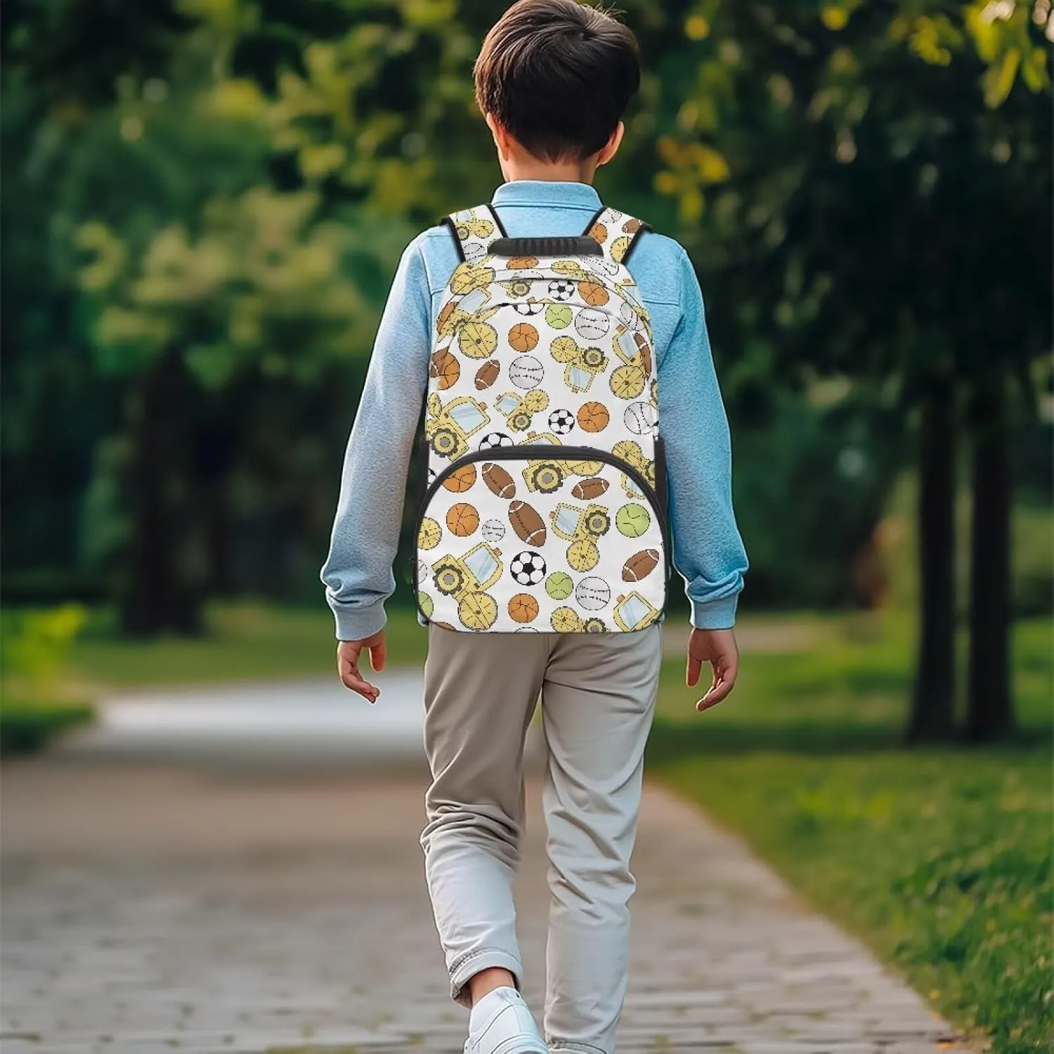 Ball Stitching Backpack with Adjustable Padded Shoulder Straps Popular Children Backpacks College Bag Computer Bagpacks for Laptops for College