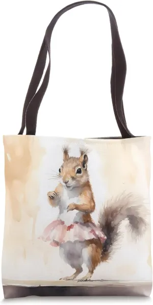 Ballerina Squirrel, Stage, Dance, Graceful, Performance Tote Bag