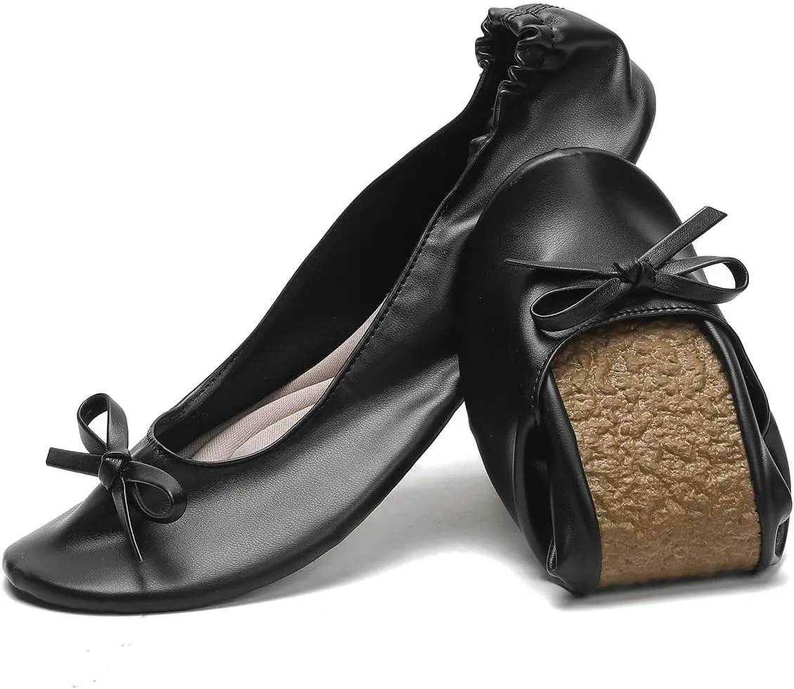 Ballet Flats Ballet Slippers Women Dance Shoes Womens Black Ballet Flats Ballerina Flats Foldable Flats for Women