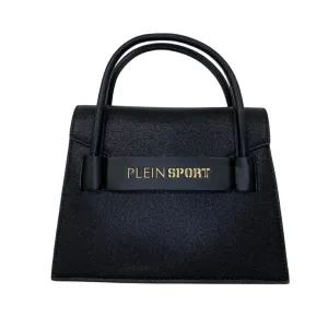 Black Polyethylene Women Handbag