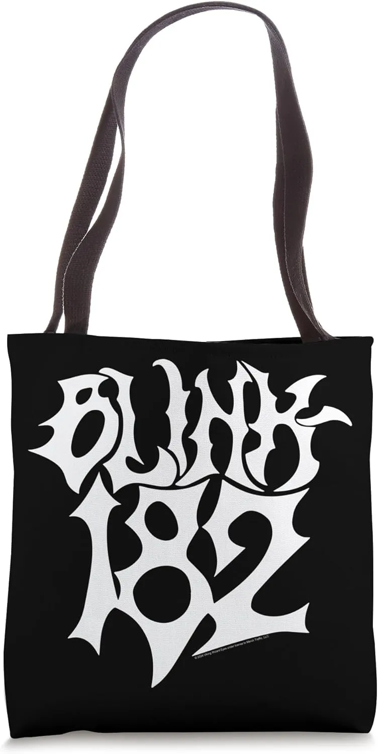 Blink 182 Gothic Logo Rock Music by Rock Off Tote Bag