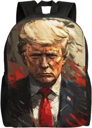 Blond Trump Backpack Waterproof Anti Theft Durable Light Laptop Bag Backpacks For Women Men Travel Gym Backpack