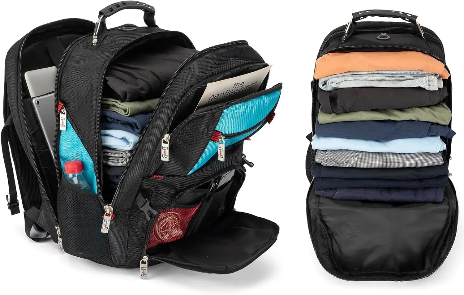 Boardingblue 17x13x8 Inches Laptop College Travel Backpacks for Men Women, Under-Seat Backpack for JetBlue, Spirit (Blue)