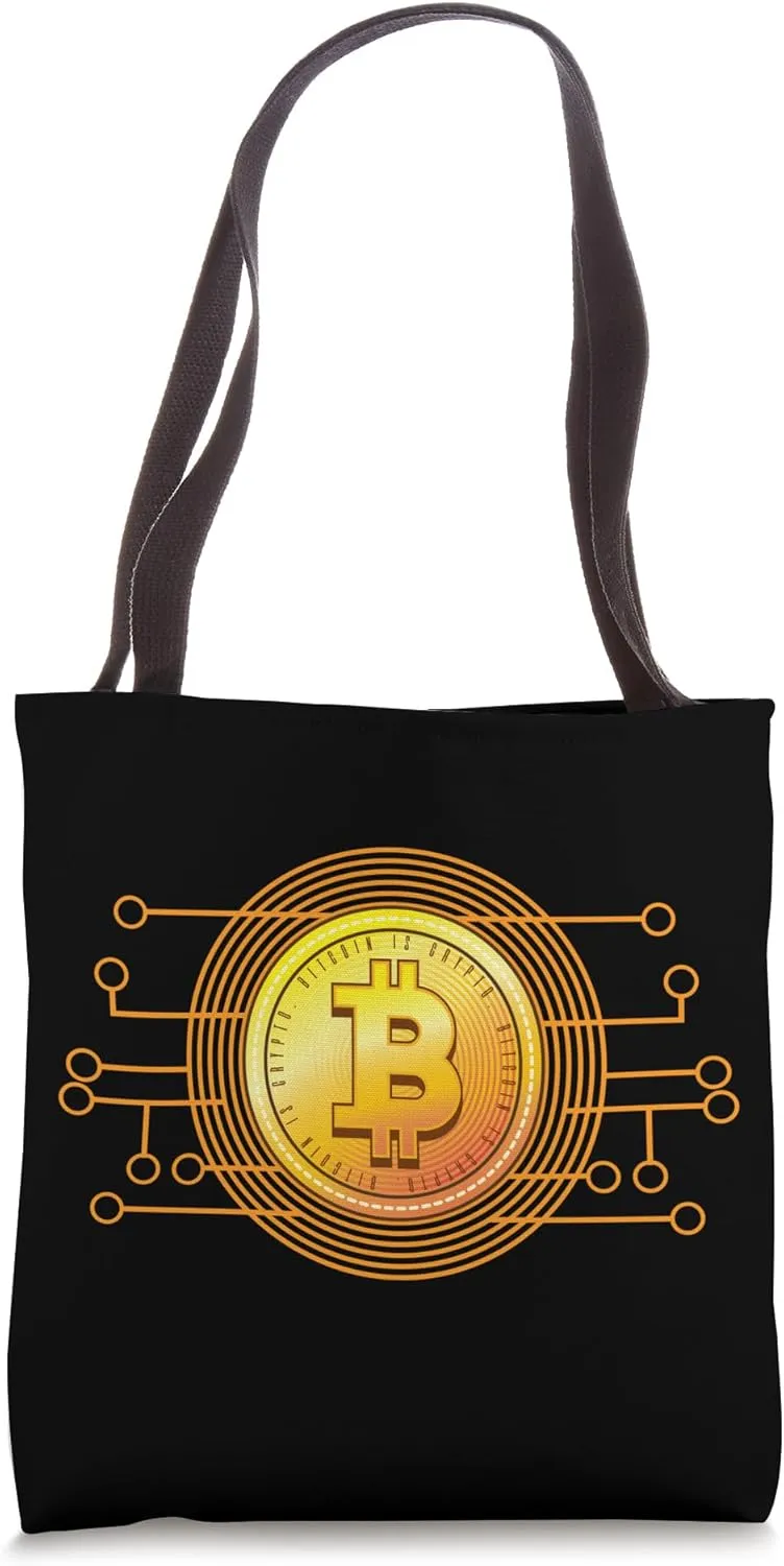 Bold Crypto Circuit Design Tote Bag