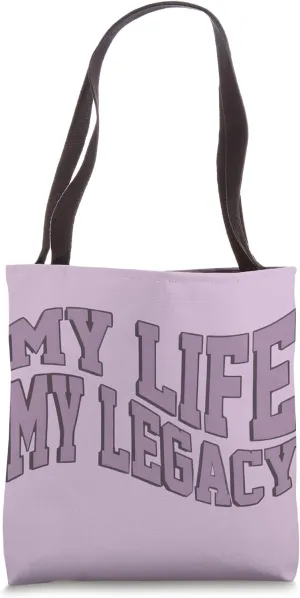 Bold Distorted Typography - Retro Grunge Lettering Tote Bag