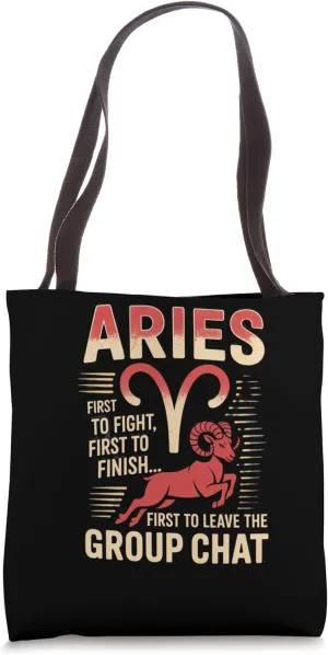 Bold Fire Sign Energy – Aries Inspired Funny Gift Design Tote Bag