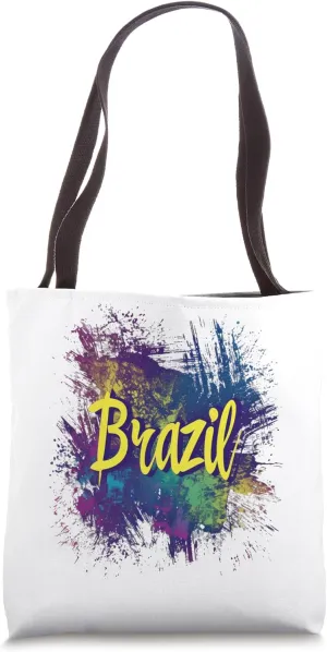 Brazil Graffiti Urban Street Art Vibrant Streetwear Tote Bag