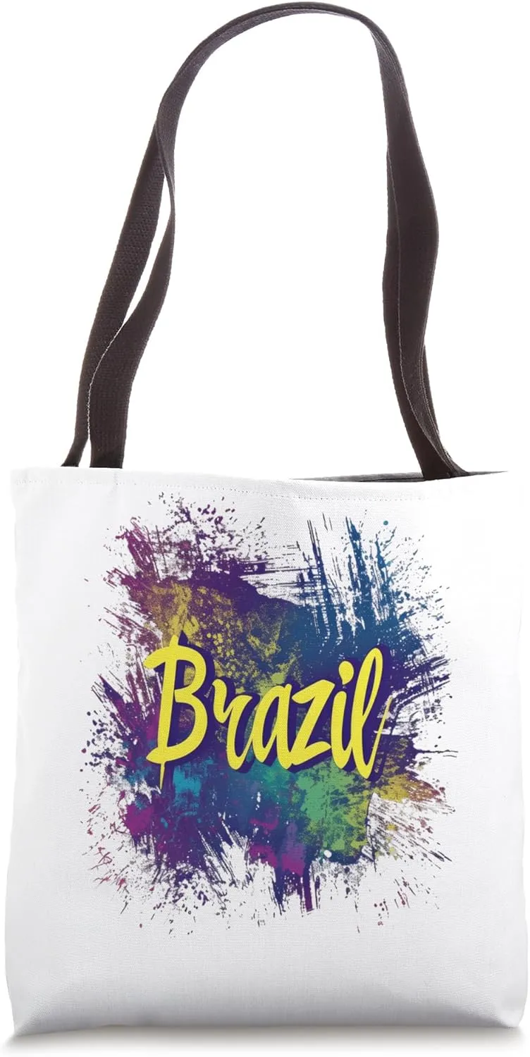 Brazil Graffiti Urban Street Art Vibrant Streetwear Tote Bag