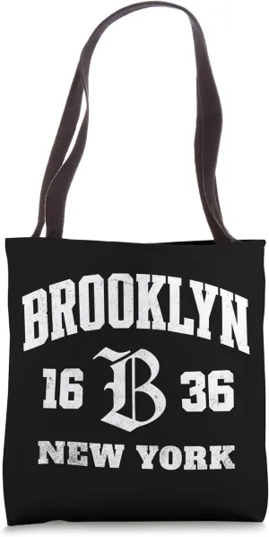 Brooklyn 1636 Blackout Streetwear Bold Borough Design Tote Bag