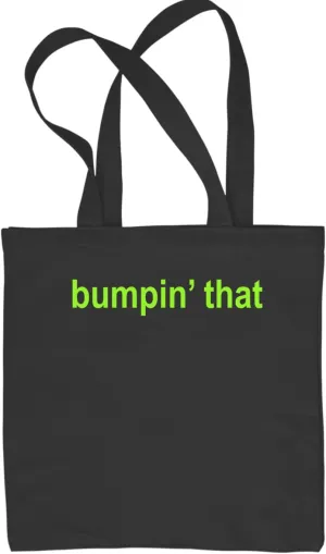 Bumpin' That Brat Music Reusable Shopping Tote Bag, Durable Cotton Canvas, Eco-Friendly, Stylish and Spacious