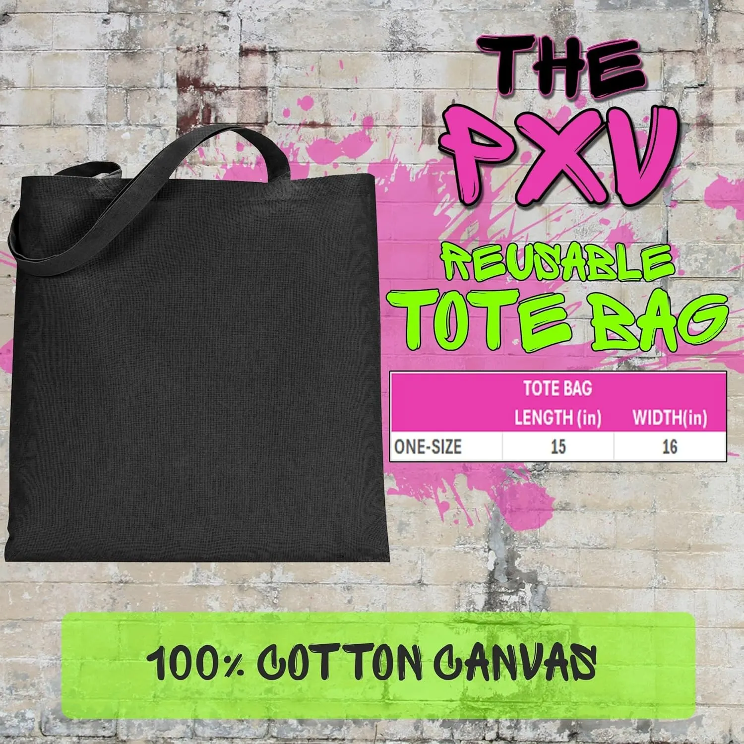 Bumpin' That Brat Music Reusable Shopping Tote Bag, Durable Cotton Canvas, Eco-Friendly, Stylish and Spacious