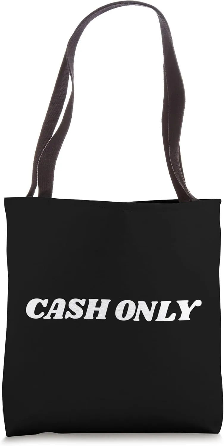 CASH ONLY - Bold Retro Market Hustler Statement Tote Bag