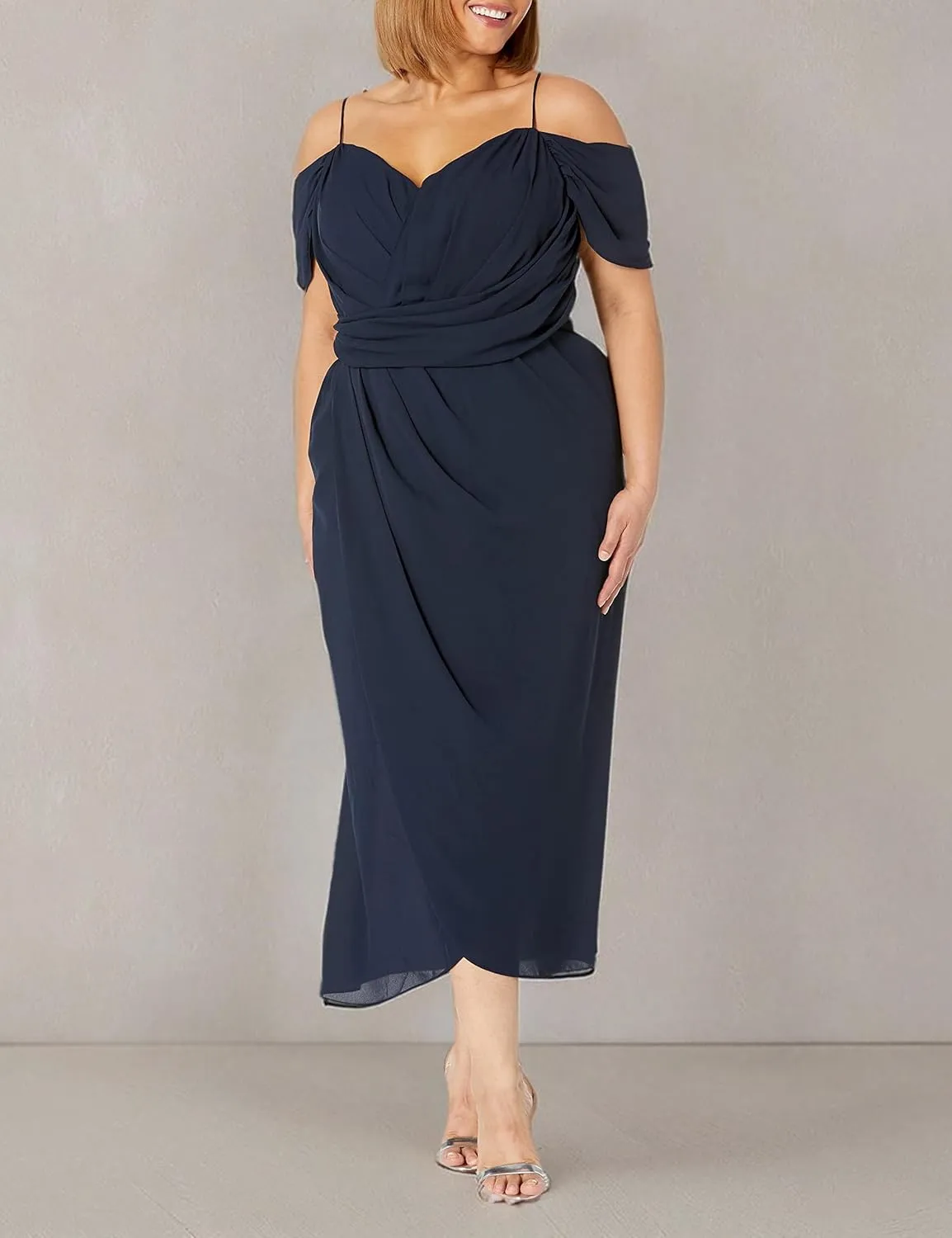 City Chic Women's Plus Size Maxi Dress - Entwine Tulip Drape