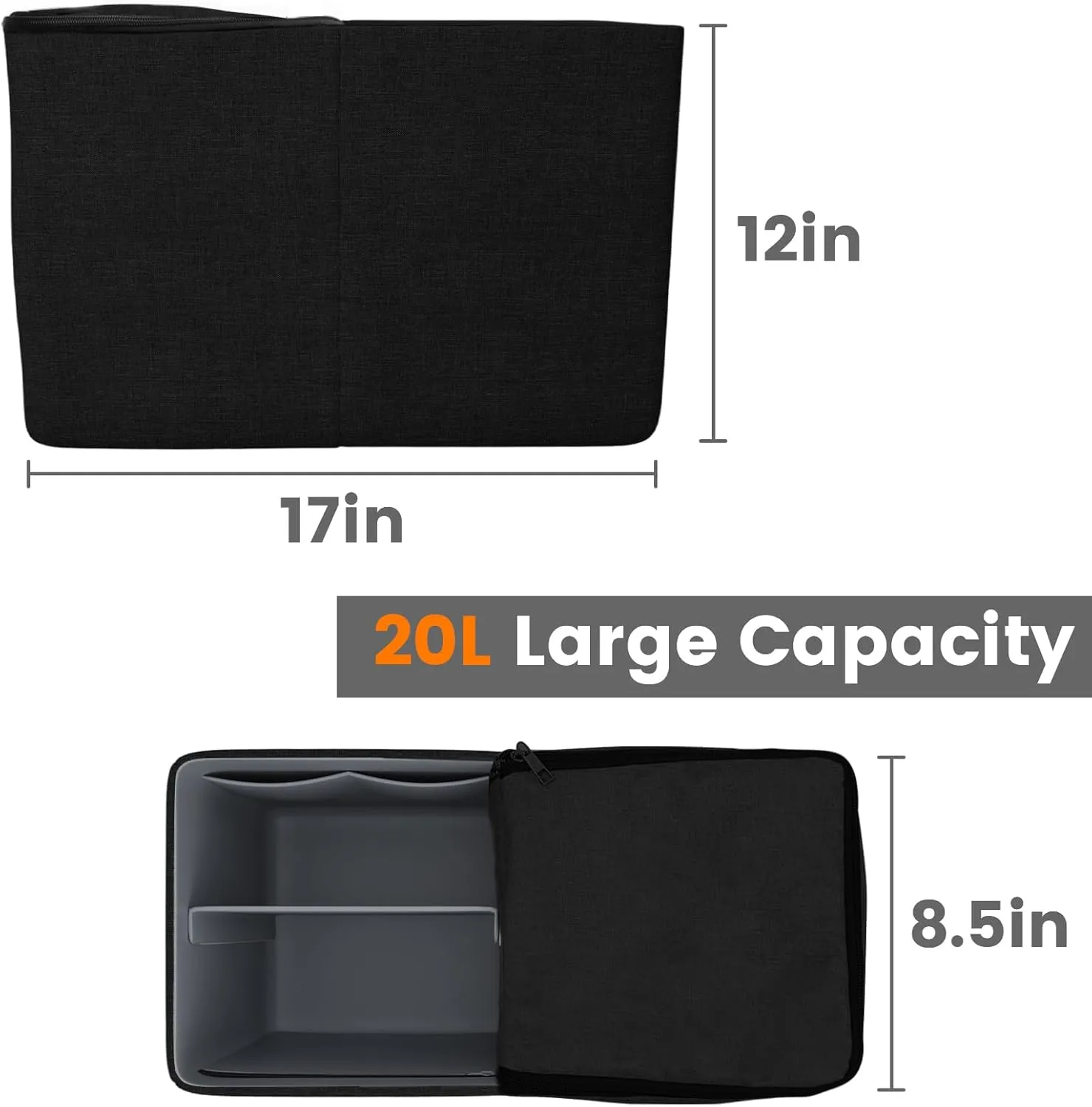 Cooler Organizer for Bogg Bag Accessories for Bogg Bags X Large Original Polyester Ice Chest with Divider Tray Portable Cooler Leak-Proof with Zipper