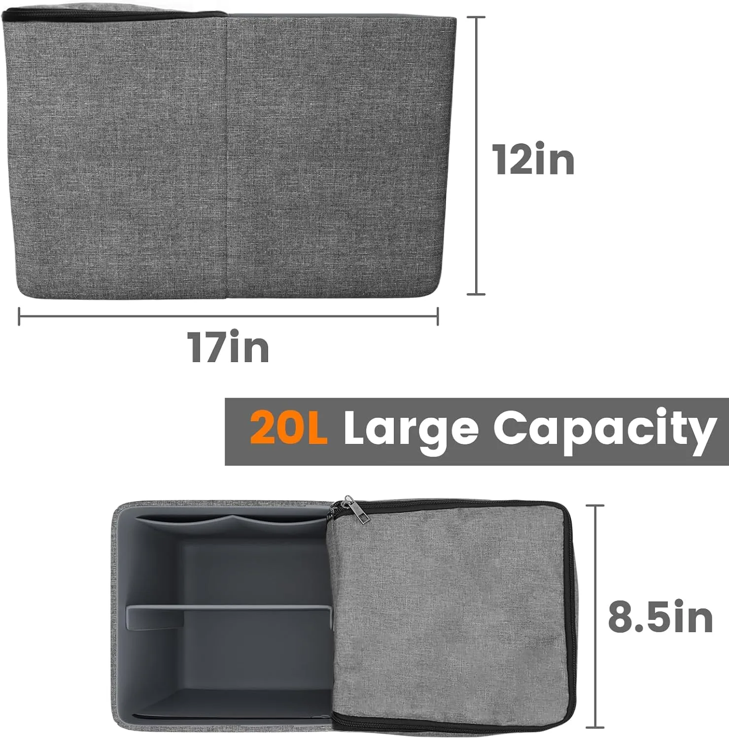 Cooler Organizer for Bogg Bag Accessories for Bogg Bags X Large Original Polyester Ice Chest with Divider Tray Portable Floating Cooler Leak-Proof with Zipper