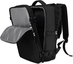 coowoz Travel Backpack For Women Men Airline Approved,Black Carry On Backpack,Large Hiking Waterproof Outdoor Sports Rucksack Casual Daypack Fit 15.6 Inch Laptop Backpack for College