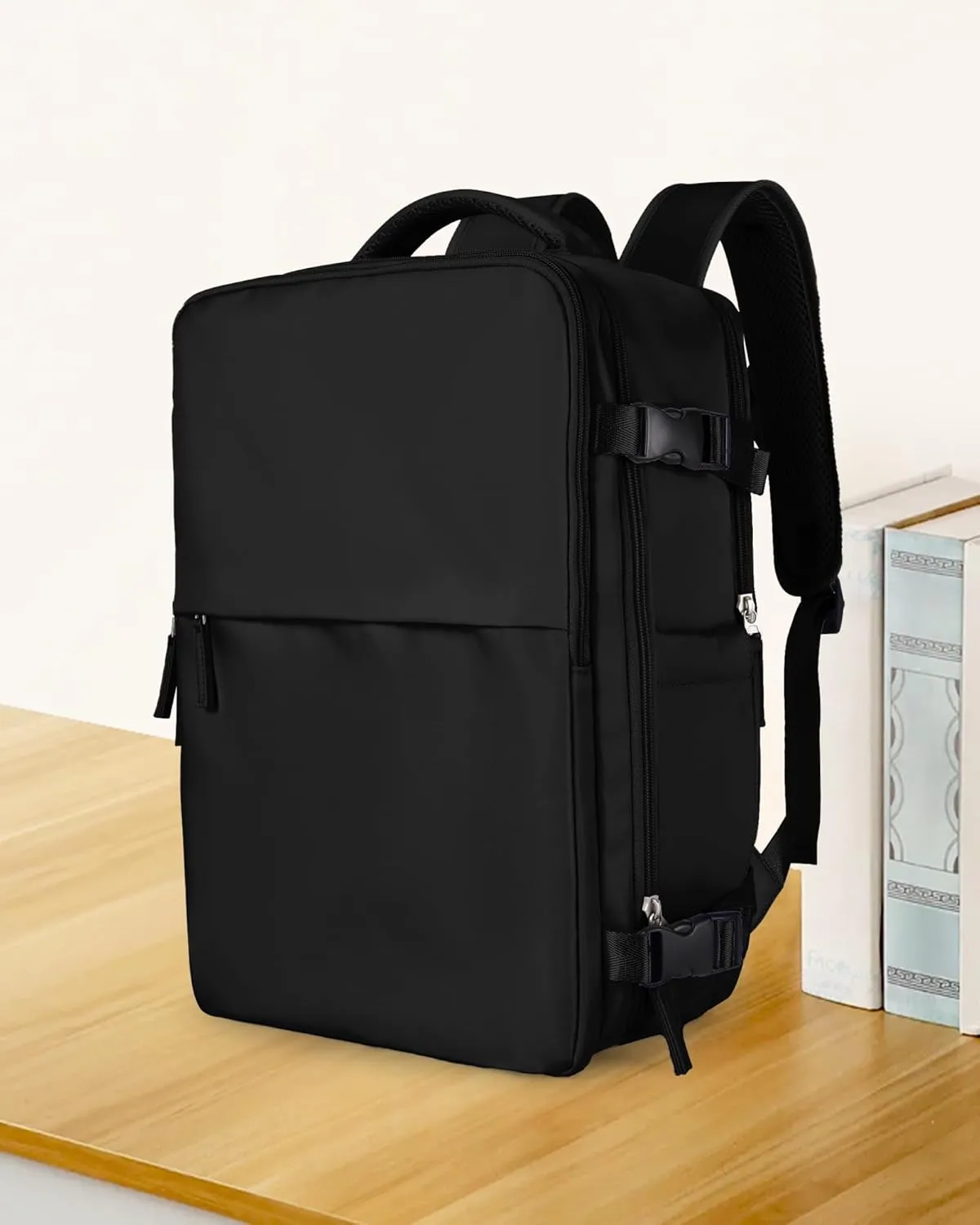 coowoz Travel Backpack For Women Men Airline Approved,Black Carry On Backpack,Large Hiking Waterproof Outdoor Sports Rucksack Casual Daypack Fit 15.6 Inch Laptop Backpack for College