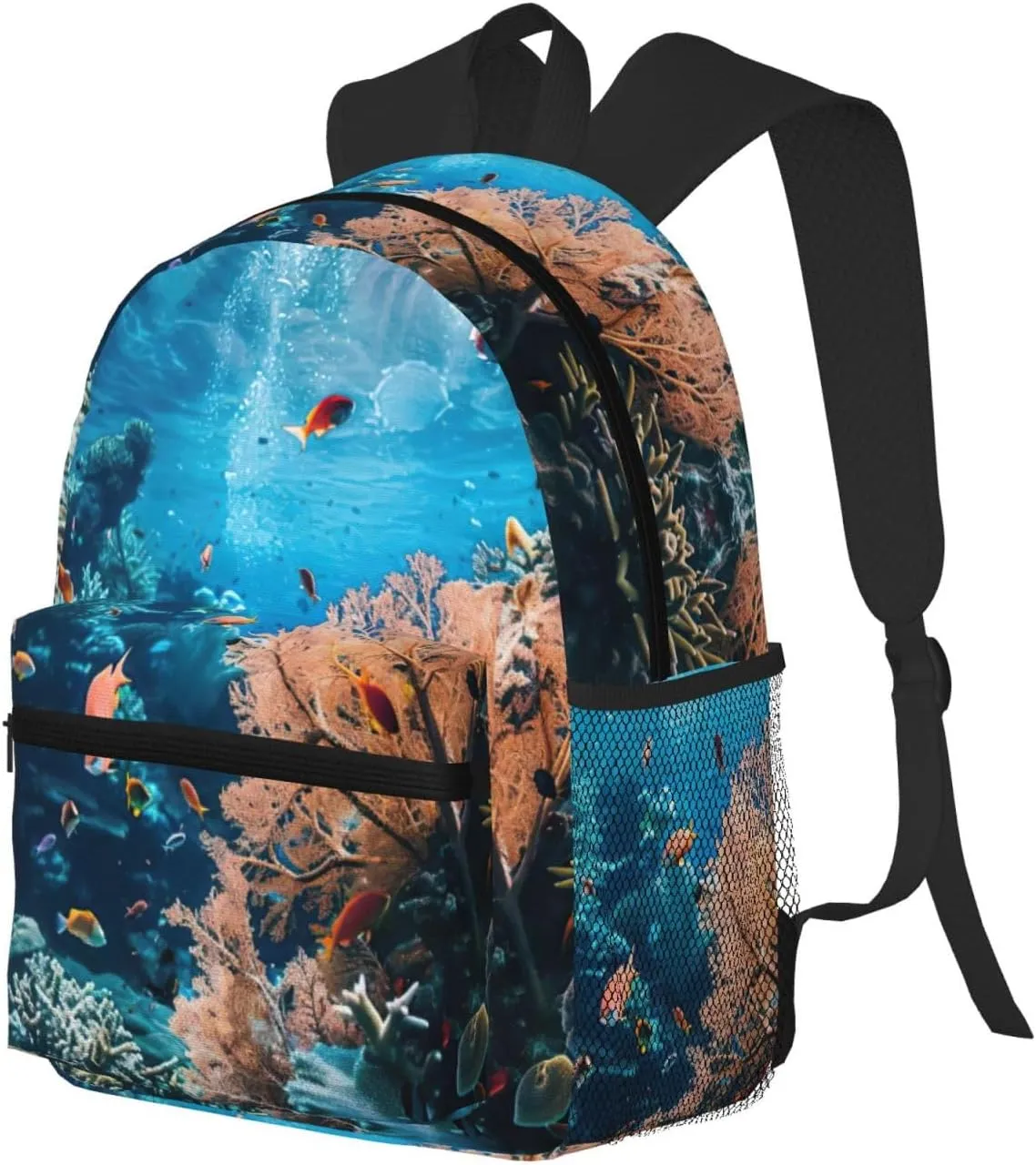 Coral Reef Fashion Backpack,Casual Daypack Backpacks For Men Women, Laptop Bag Travel Hiking Camping