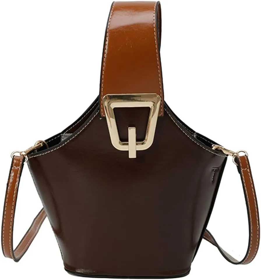 Crescent Hobo Bags Women Trendy PU Leather Bucket Bag Underarm Shoulder Bag Cute Crossbody Phone Purse Tote Handbag 2025